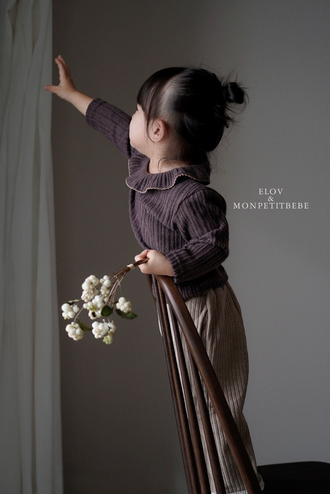 ［Mon petit bebe］Luane frill tee