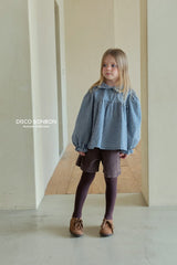 ［DISCO BONBON］Candy frill check blouse