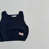[minirobe] Square-neck knit vest
