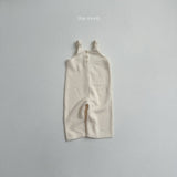 [minirobe] Curly suspenders jumpsuit