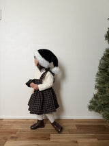 ［mimi market］Boucle apron one-piece