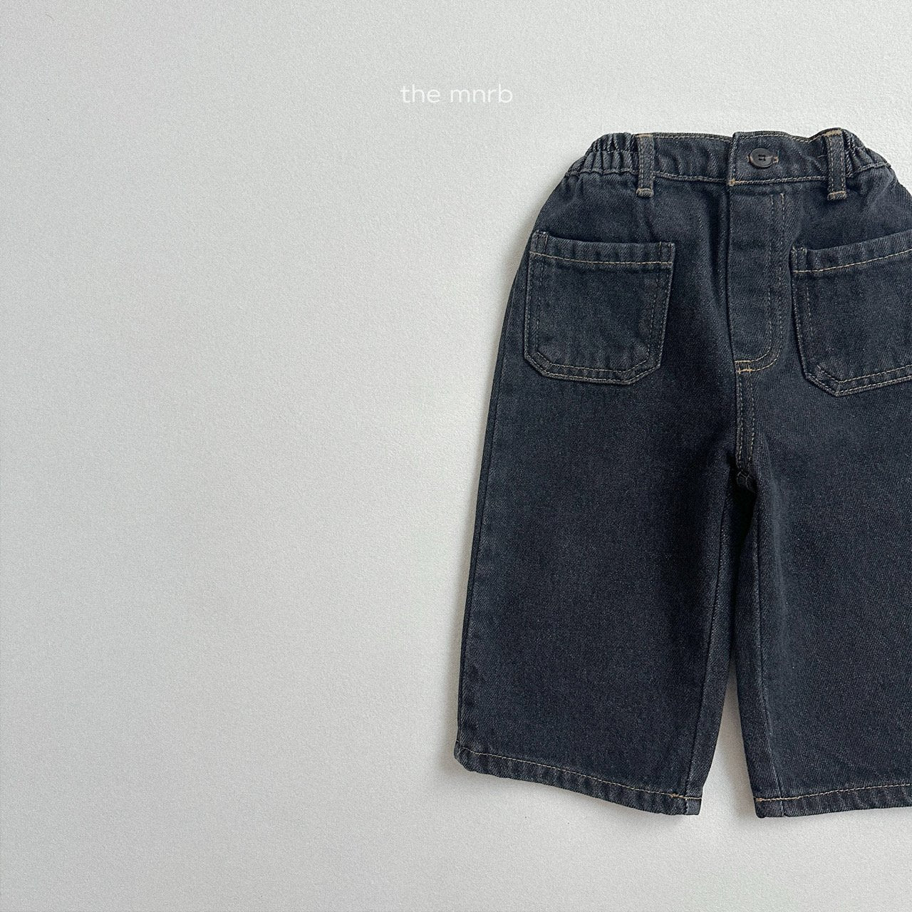 [minirobe] Autumn pocket denim pants
