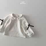 ［LINDO］Anna ribbon collar blouse