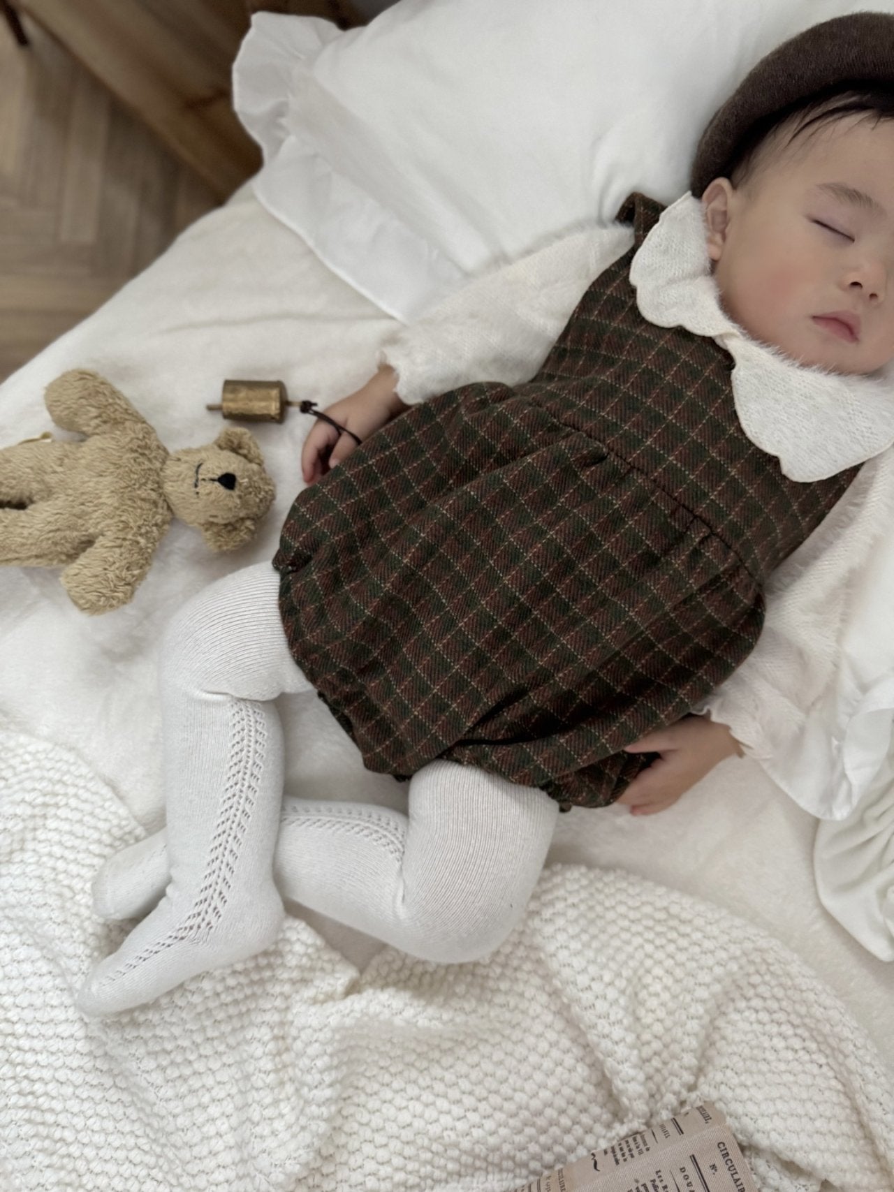 ［mimi market］Olly suspender rompers