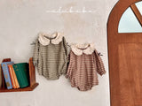 ［valubebe］Frill check collar rompers (baby)