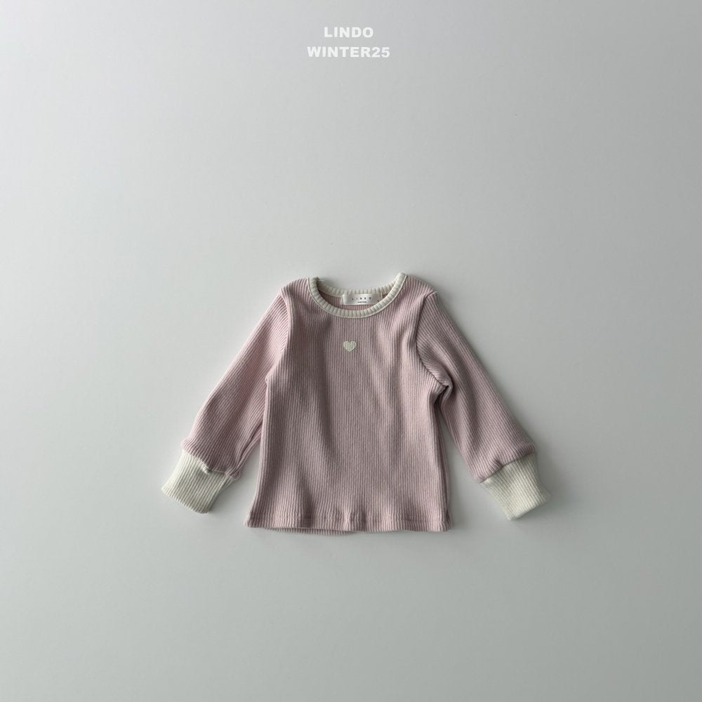 ［LINDO］Heart bi color tee