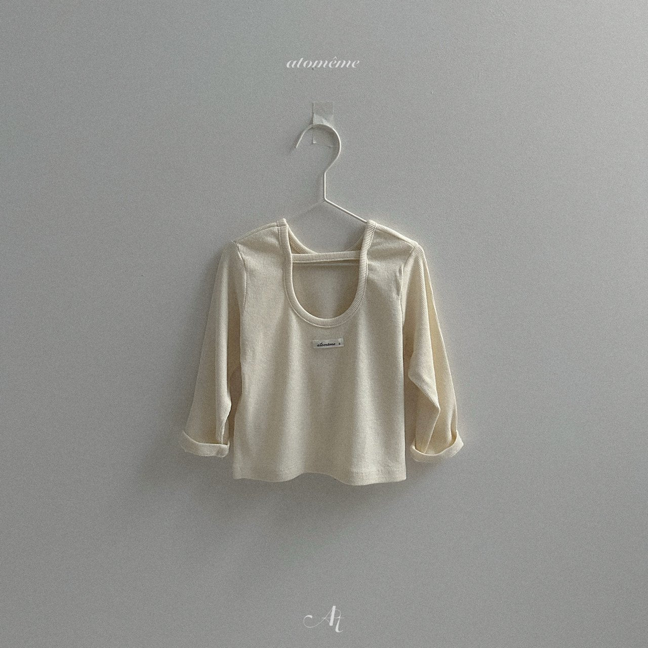[atomeme] Beni ribbed tee