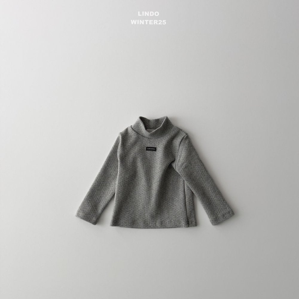 ［LINDO］Petit dot turtleneck tops
