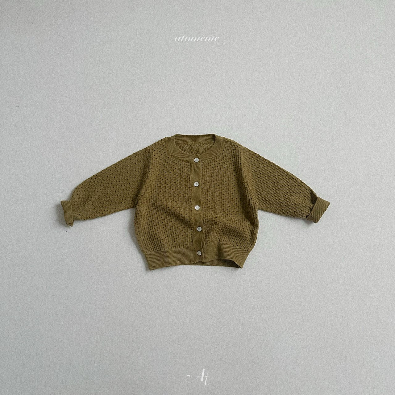 [atomeme] Chestnut knit cardigan