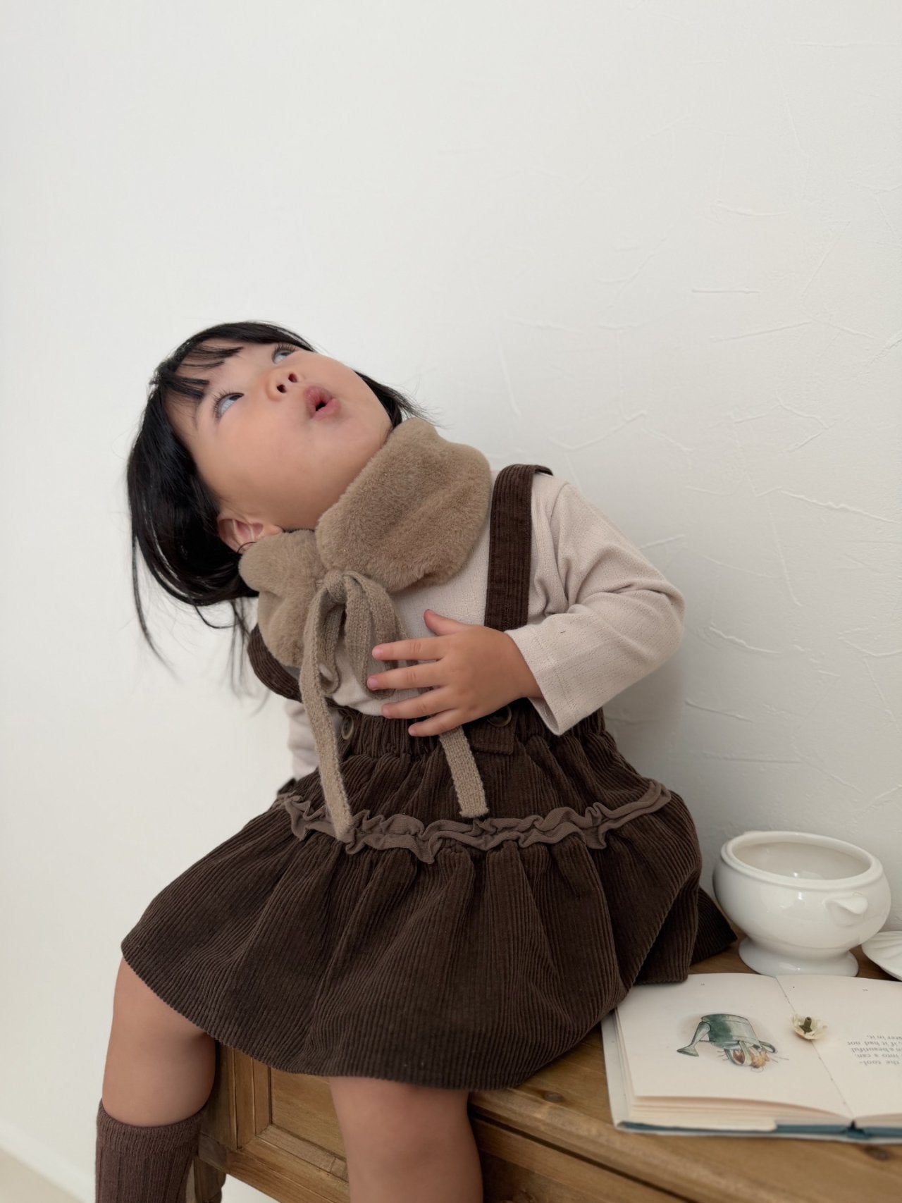 ［mimi market］Corduroy frill skirt