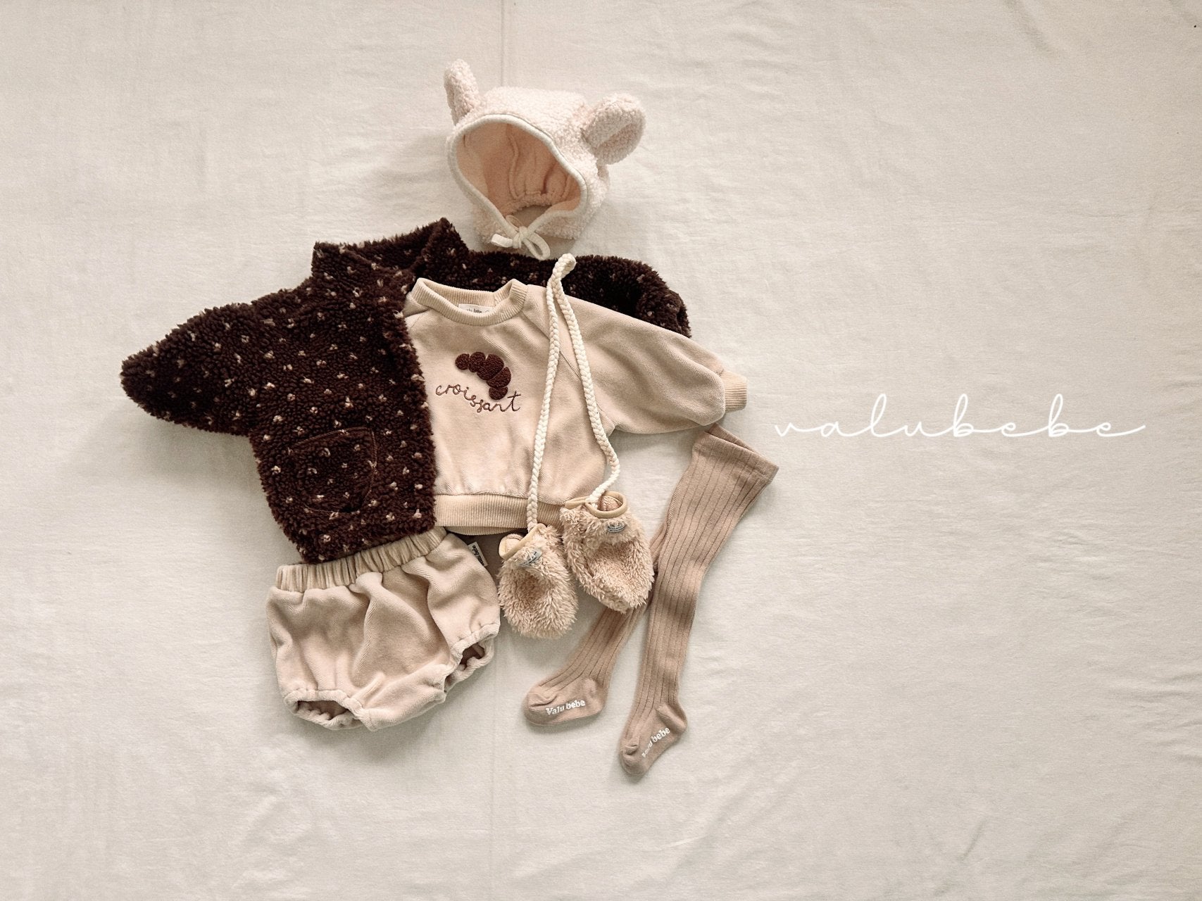 ［valubebe］Valu bear boa beanie (baby)