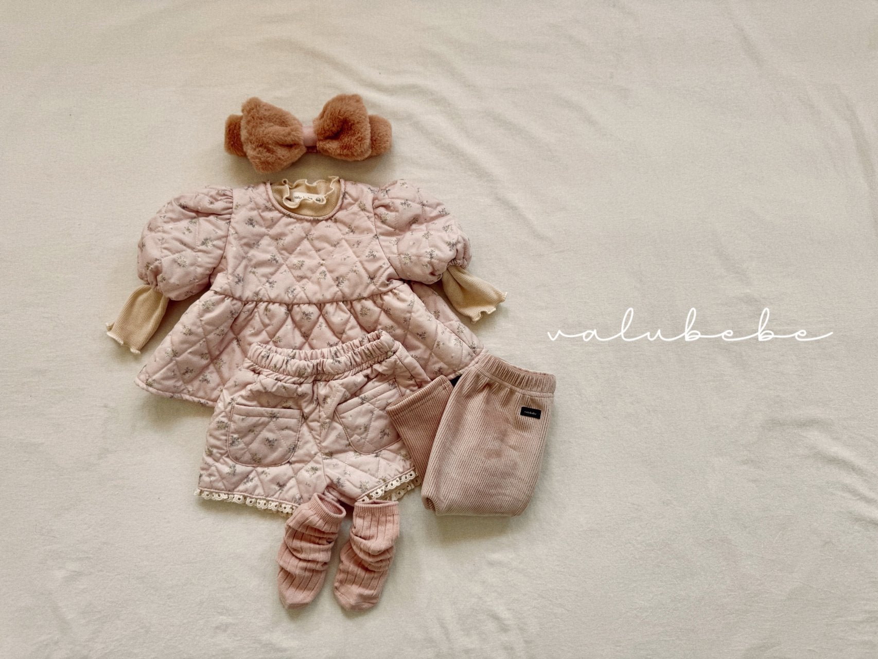 ［valubebe］Fur ribbon hairband (baby)
