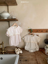 ［bebe holic］Stella lace collar rompers