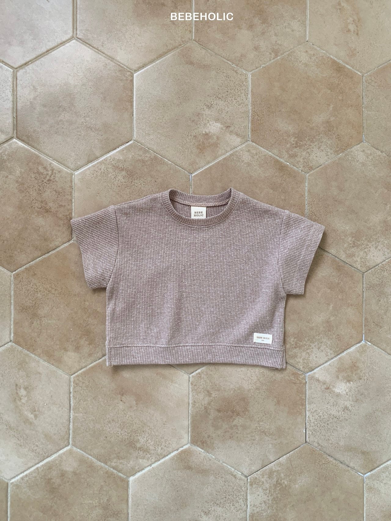 ［bebe holic］Rough waffle tee