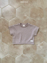 ［bebe holic］Rough waffle tee