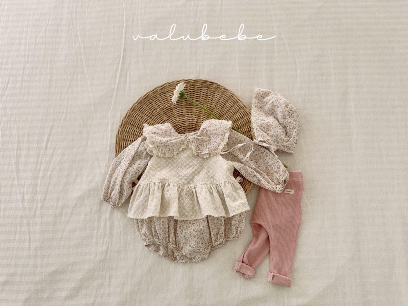 ［valubebe］Lena frill ribbon vest