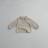 [minirobe] Toto check blouse