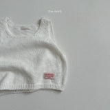 [minirobe] Square-neck knit vest