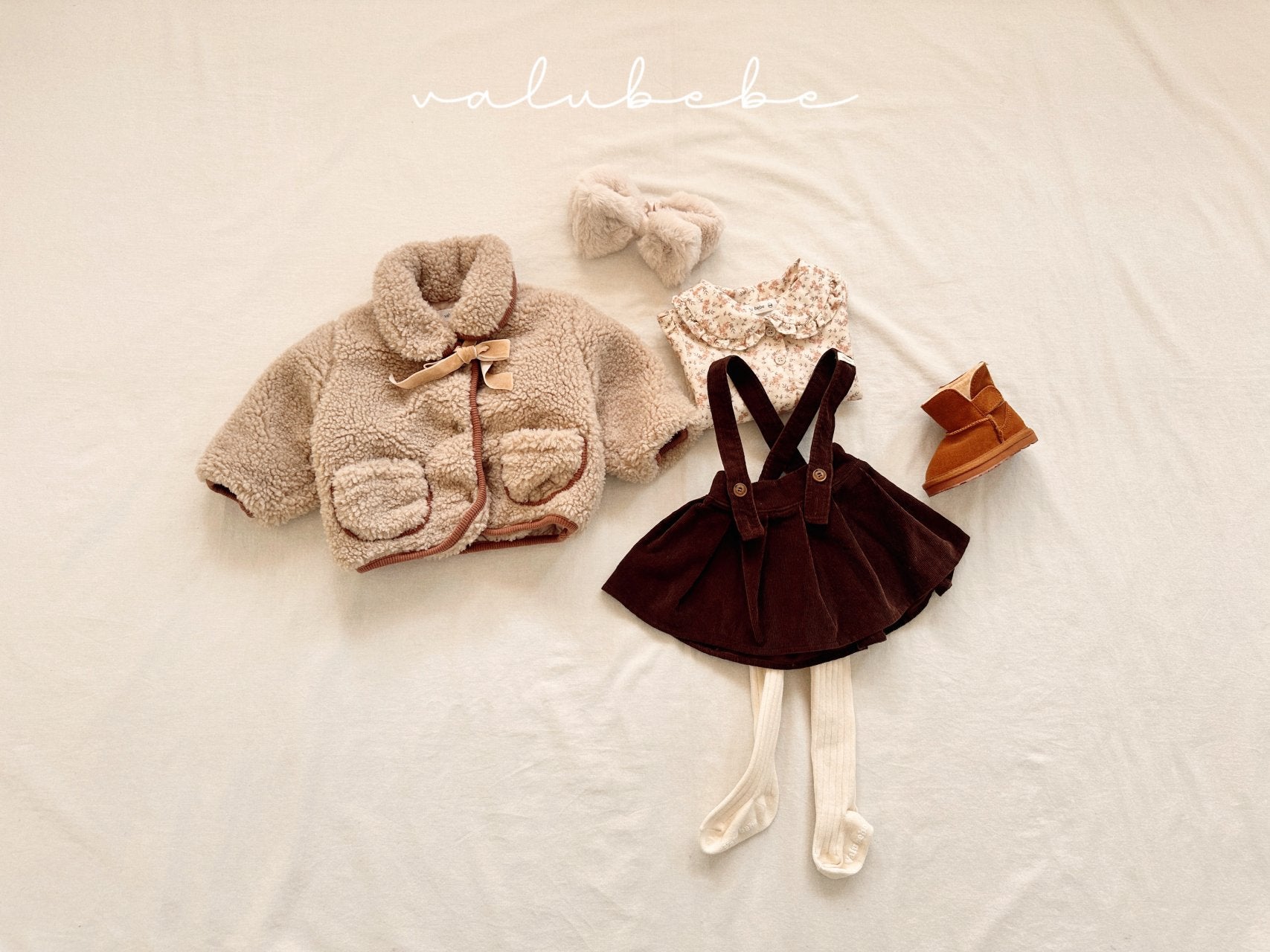 ［valubebe］Fur ribbon hairband (baby)
