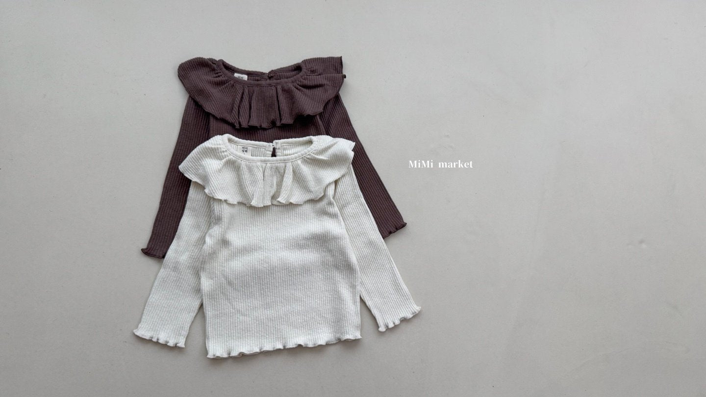 ［mimi market］Cream collar tops