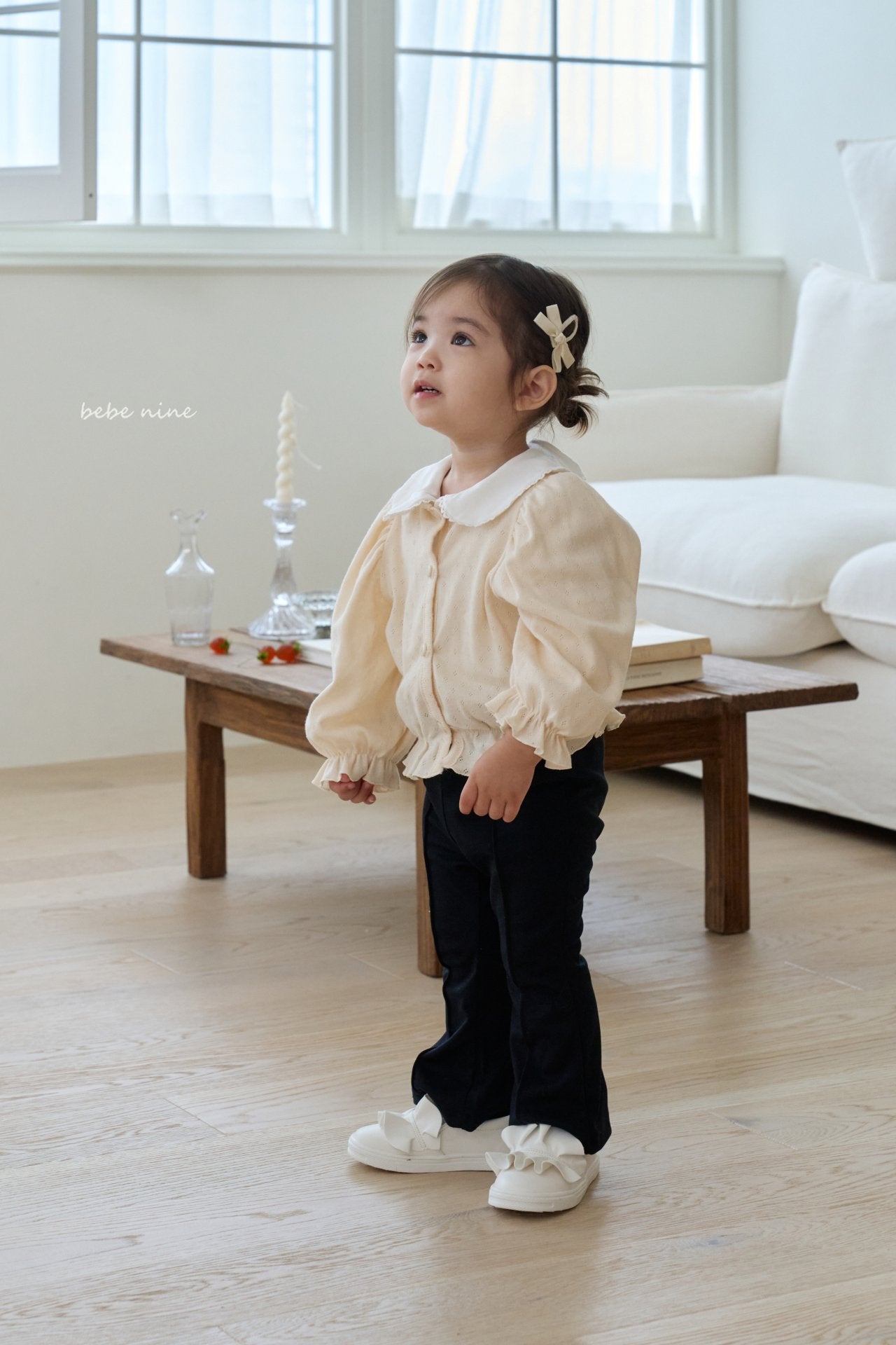 ［bebenine］Edel Frill Cardigan