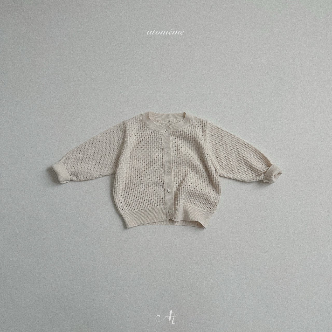 [atomeme] Chestnut knit cardigan
