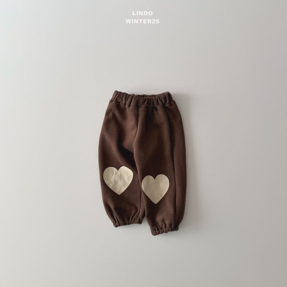 ［LINDO］Big heart jogger pants