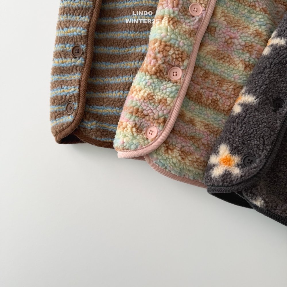 ［LINDO］Woody boa vest