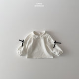 ［LINDO］Anna ribbon collar blouse