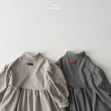 ［LINDO］Stripe turtleneck one-piece