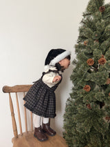 ［mimi market］Boucle apron one-piece