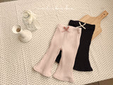 ［valubebe］Shasha ribbon flare pants
