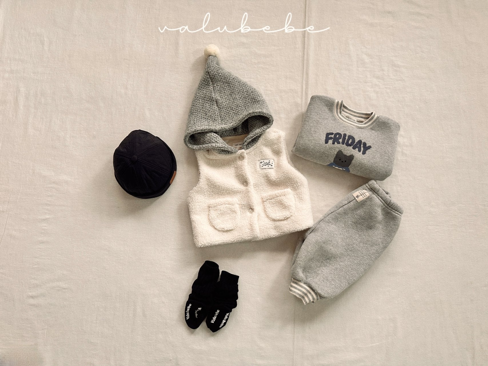 ［valubebe］Pompom food boa vest (baby)