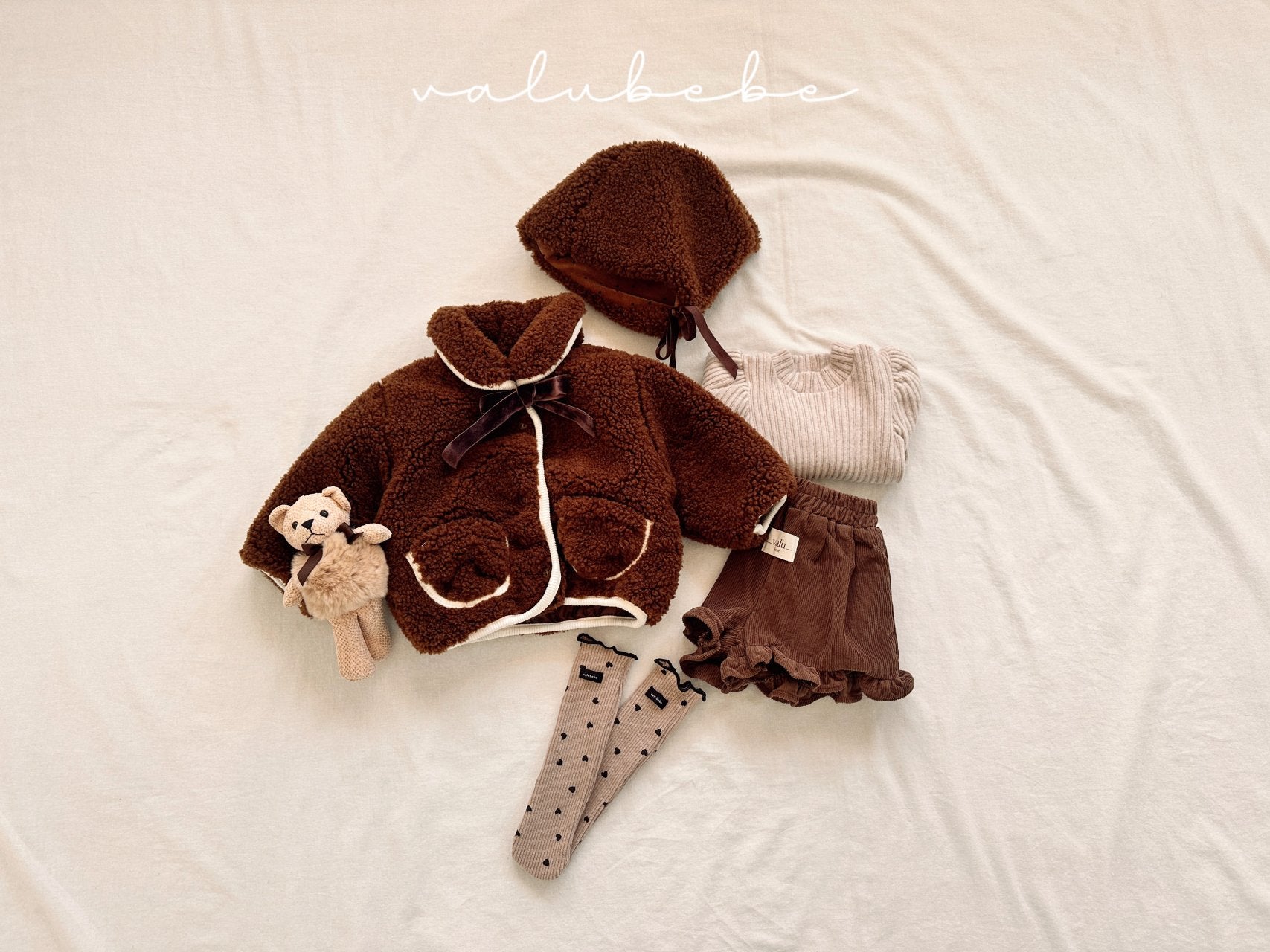 ［valubebe］Merry ribbon boa jacket (baby)
