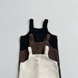 [minirobe] Curly suspenders jumpsuit