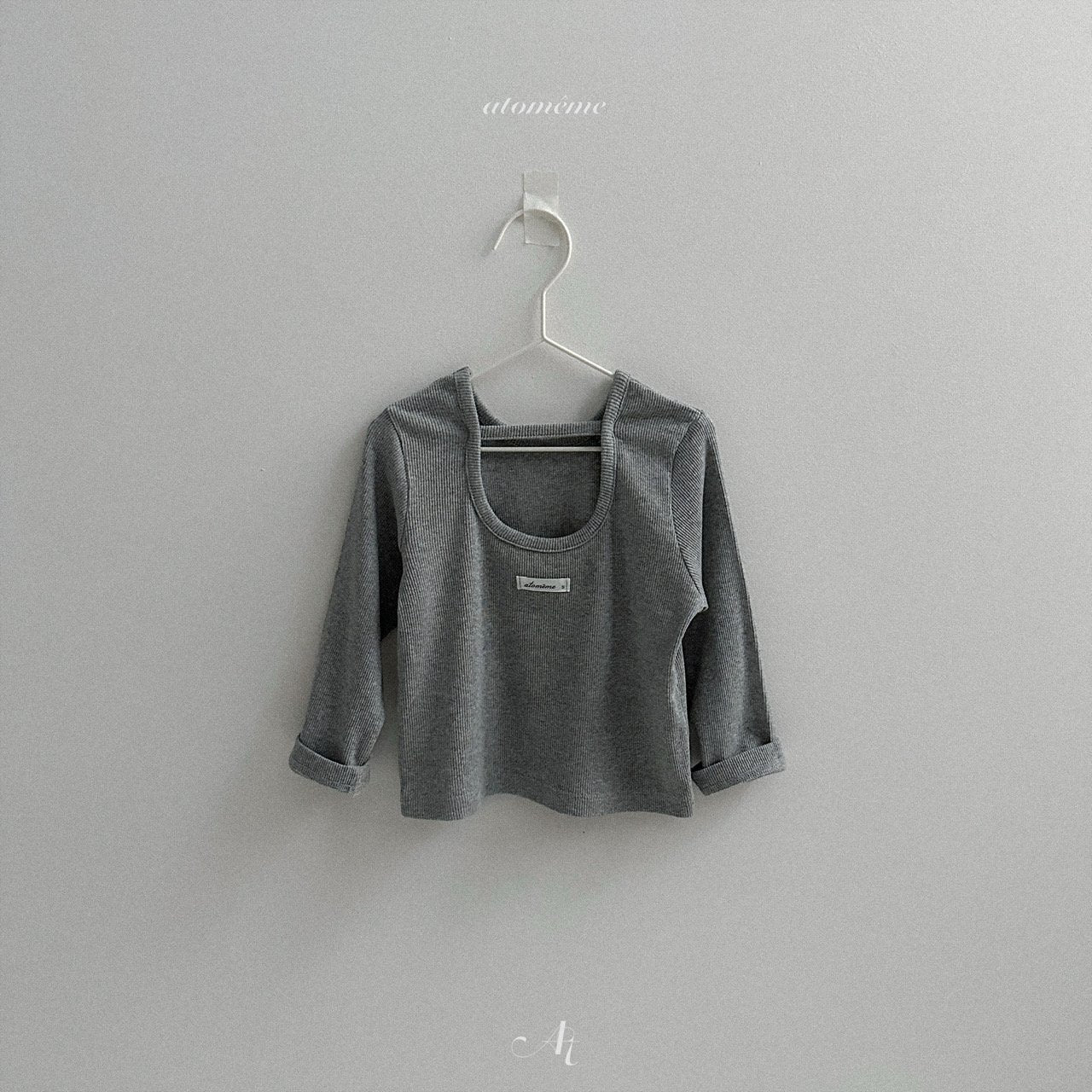 [atomeme] Beni ribbed tee
