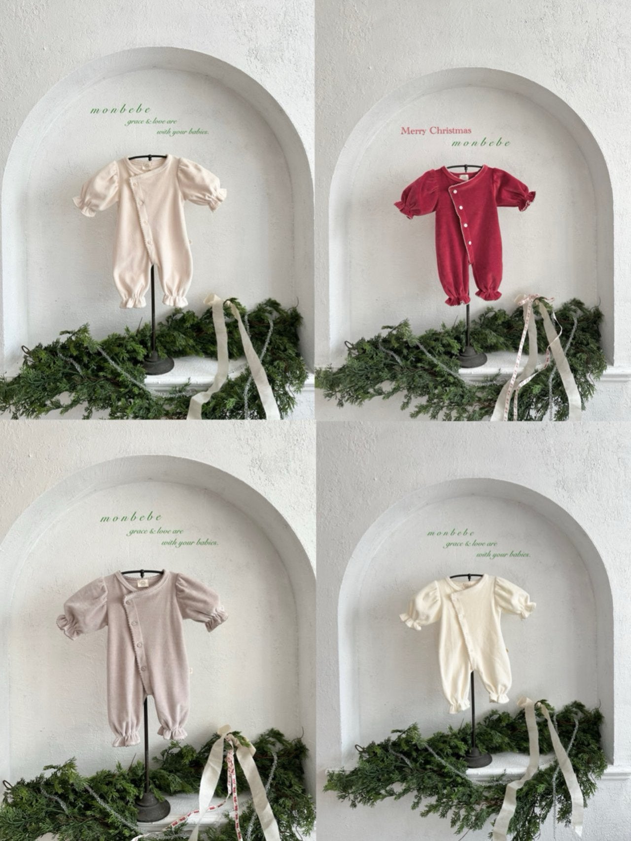 ［monbebe］Bling glow rompers