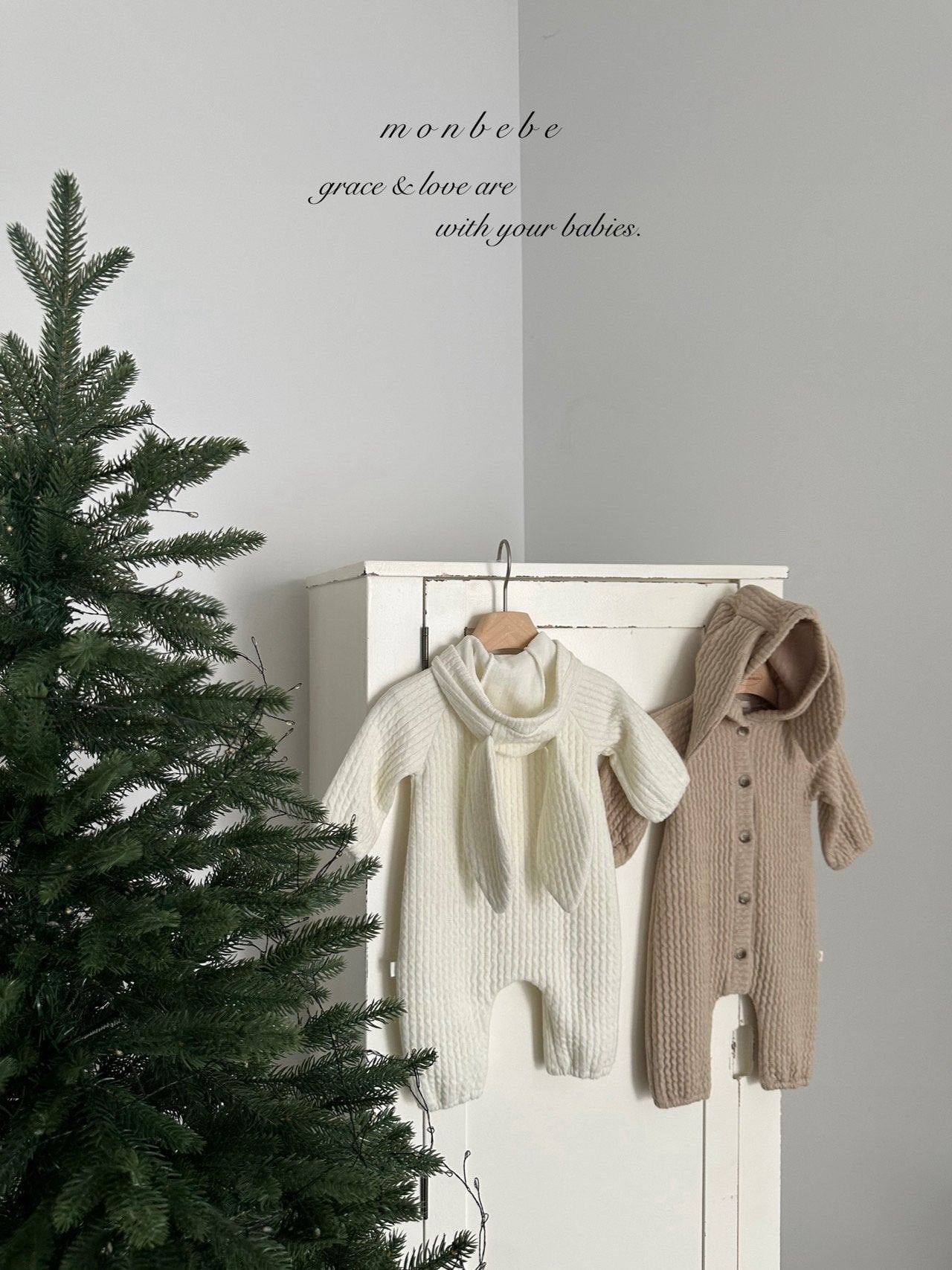 ［monbebe］Bunny knit suit