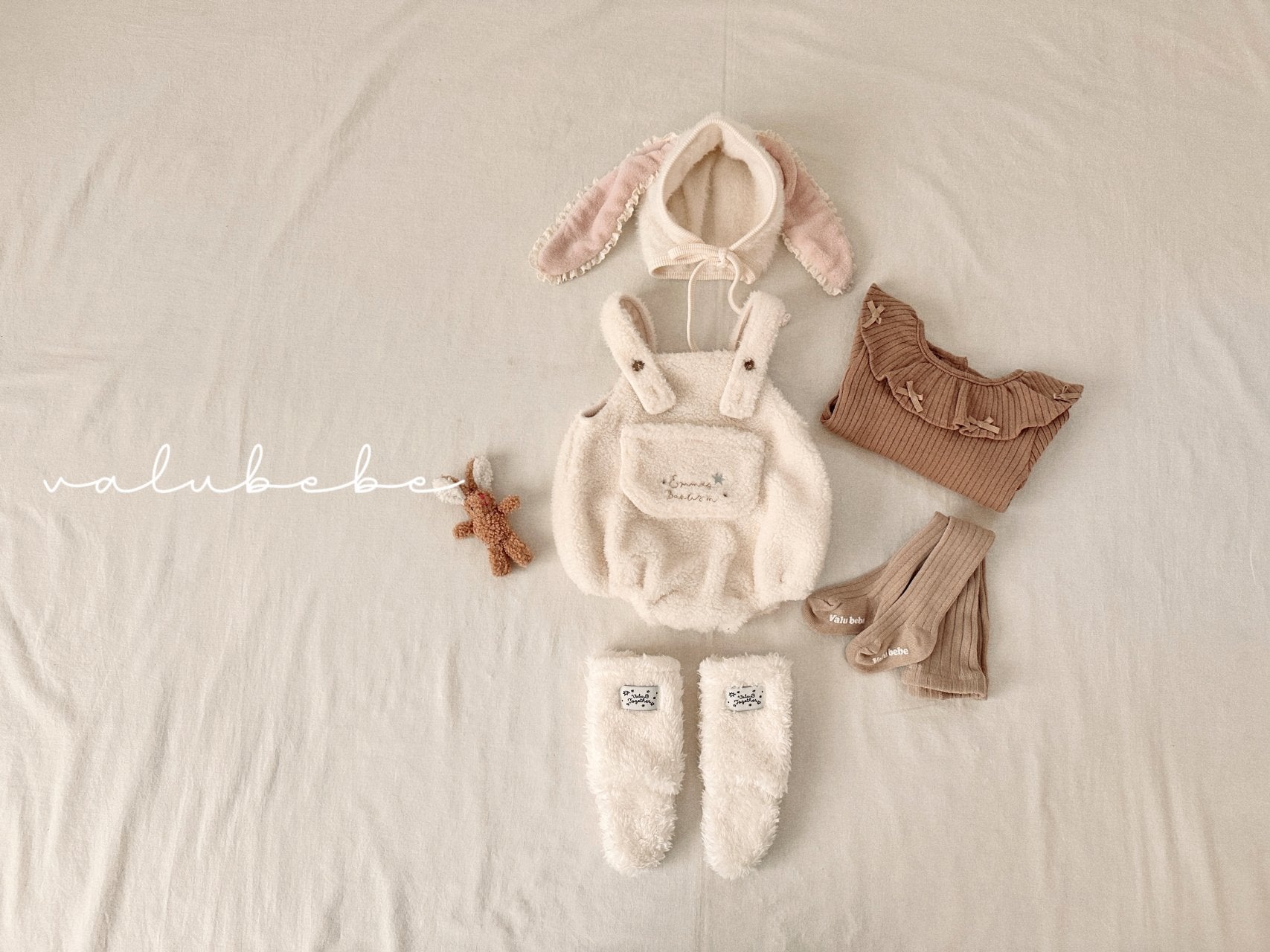 ［valubebe］Cou boa suspender suit (baby)