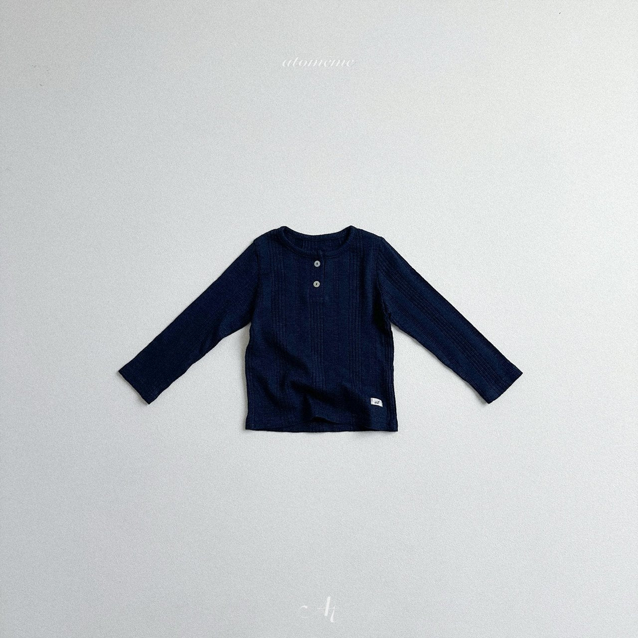 [atomeme] Creme ribbed tee