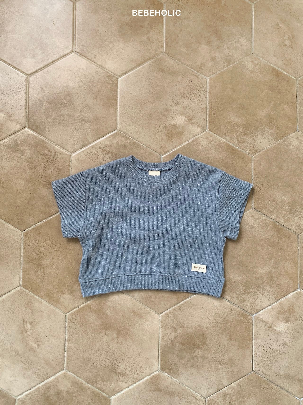 ［bebe holic］Rough waffle tee
