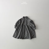 ［LINDO］Stripe turtleneck one-piece