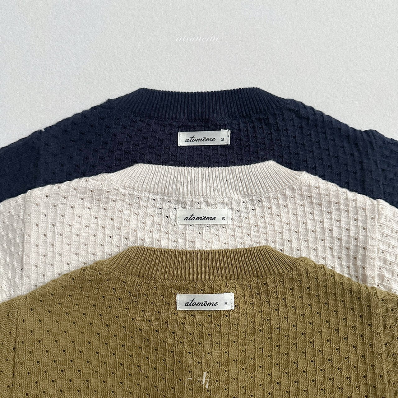 [atomeme] Chestnut knit cardigan