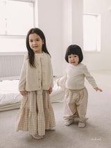 ［MELMEL］Check jogger pants