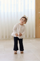 ［bebenine］Black Pink Flare Pants