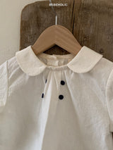 ［bebe holic］Mild double button blouse