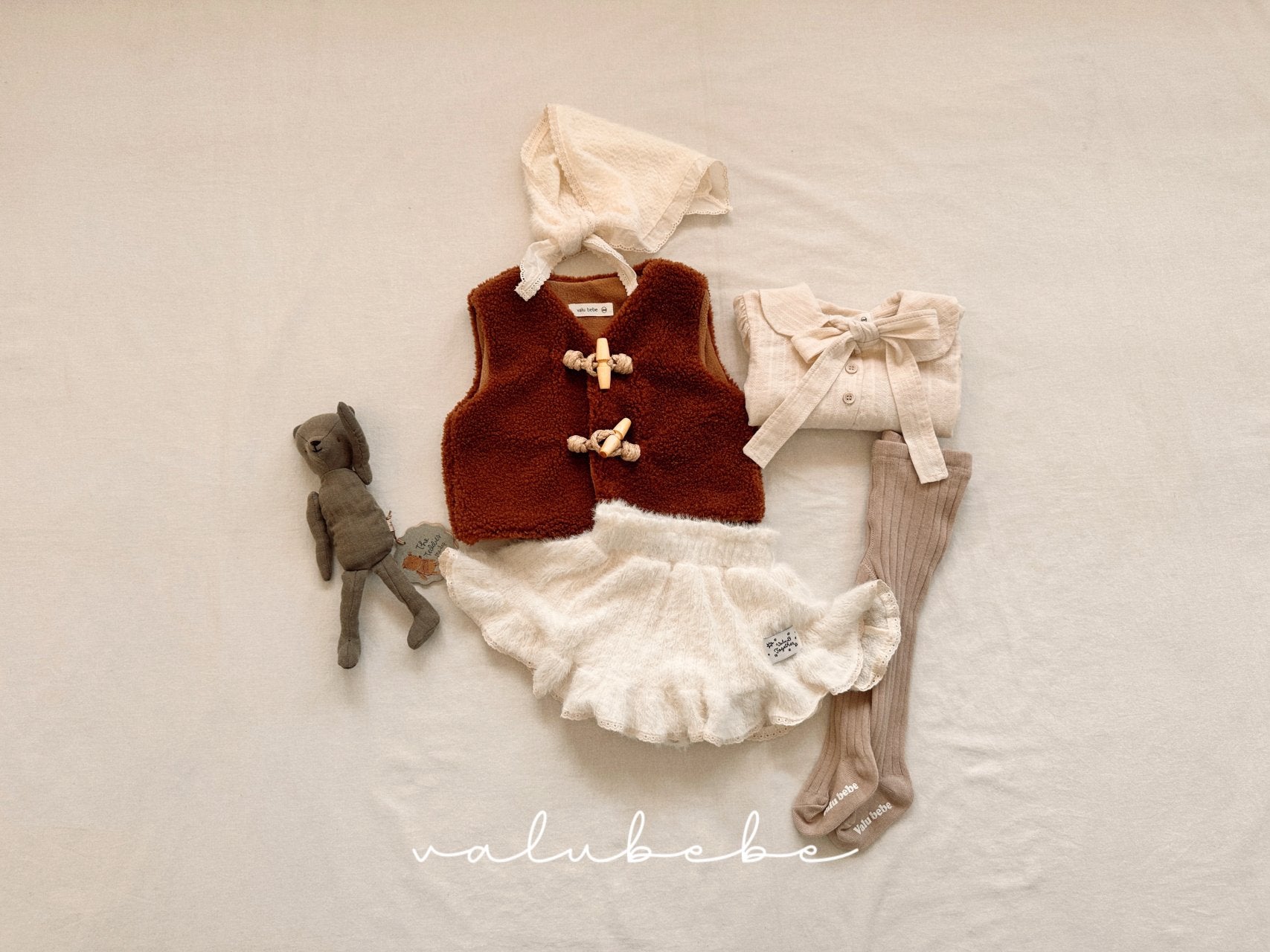 ［valubebe］Valu rib rib tights (baby)
