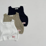 [minirobe] Square-neck knit vest