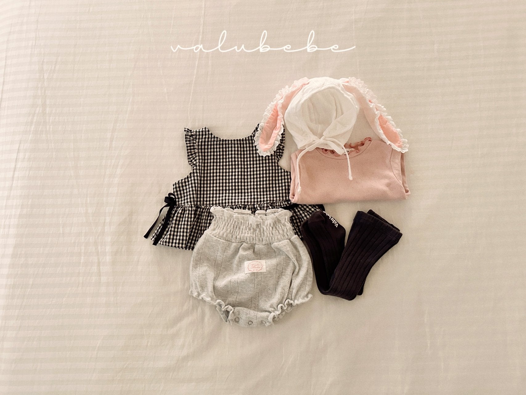 ［valubebe］Lena frill ribbon vest