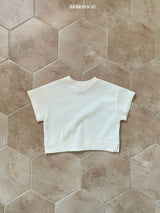 ［bebe holic］Rough waffle tee
